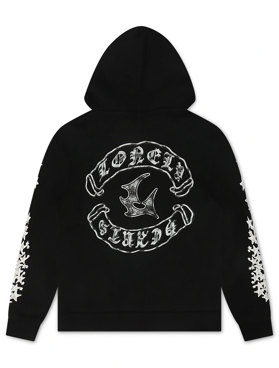 Lonely Hearts Love Me Forever Hoodie - Black by Denim Exchange