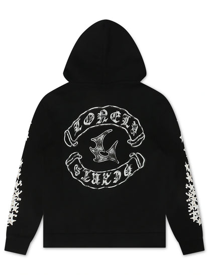 Lonely Hearts Love Me Forever Hoodie - Black by Denim Exchange