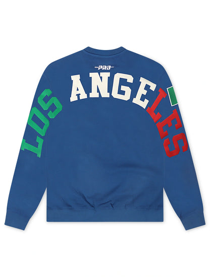 Pro Standard LA Dodgers Mexico Wingspan Crewneck - Blue by Denim Exchange