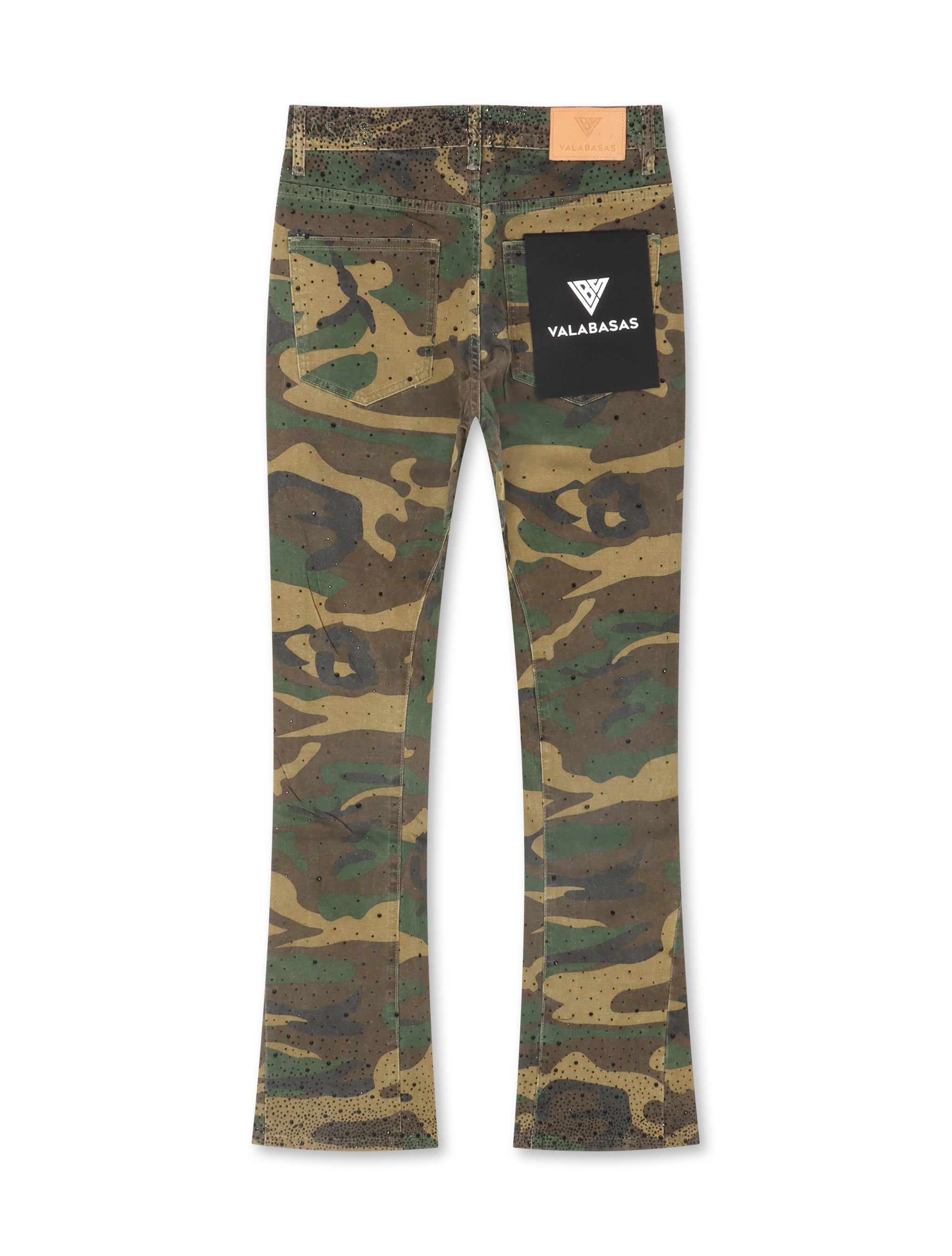 Valabasas Recon Stacked Jeans - Foliage Green by Denim Exchange