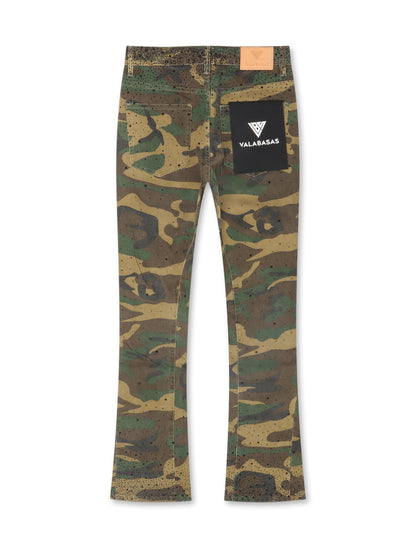 Valabasas Recon Stacked Jeans - Foliage Green by Denim Exchange