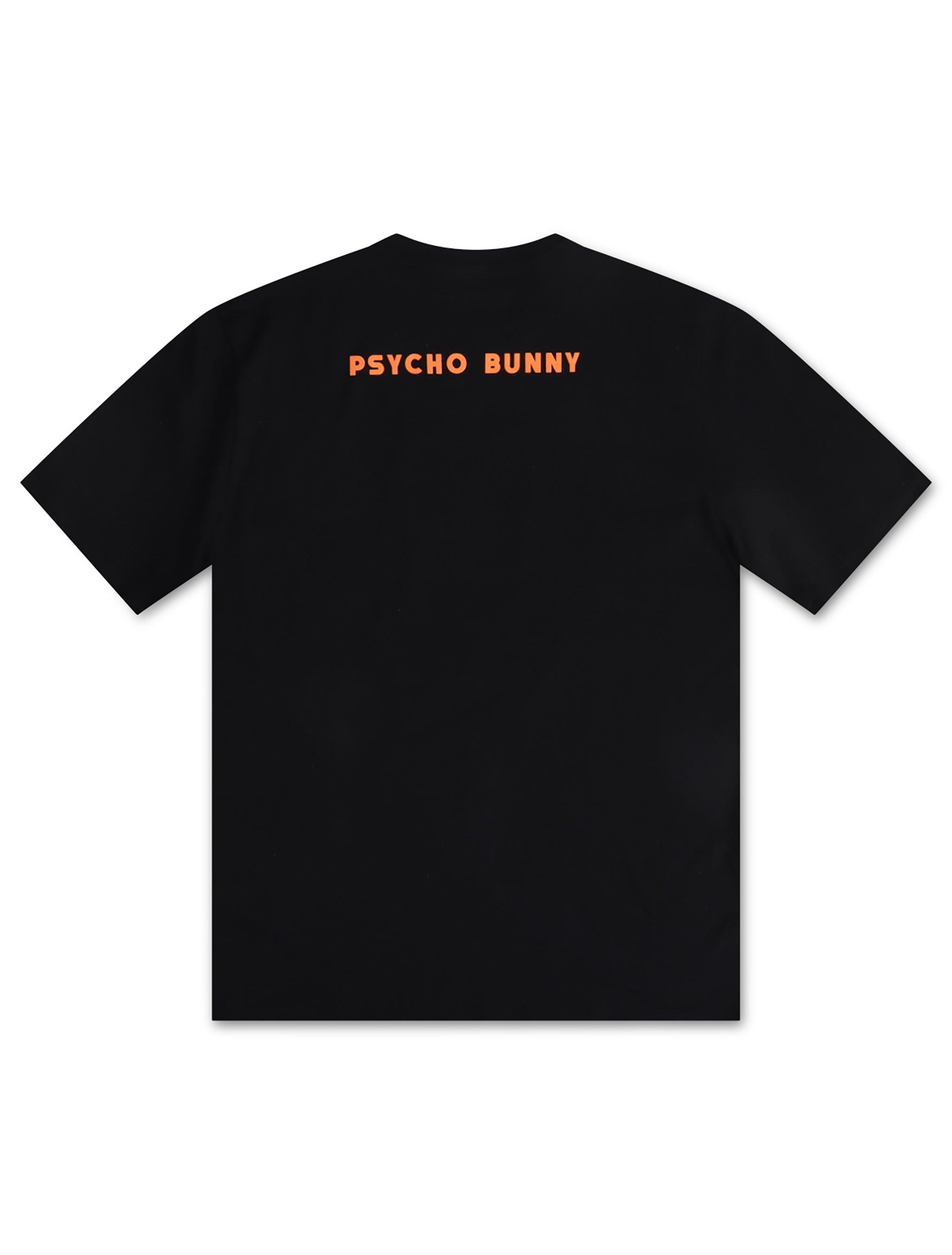 Psycho Bunny Wellington Graphic Tee - Black by Denim Exchange