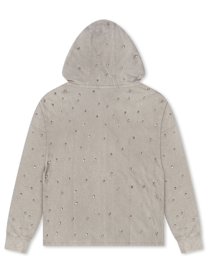 Rebel Denim Diamond Hoodie - Grey by Denim Exchange