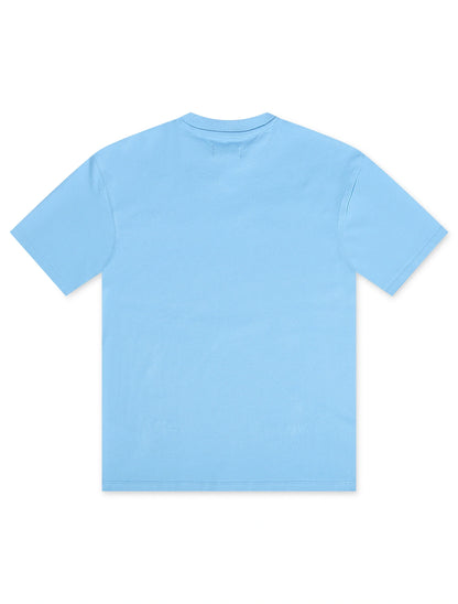 Roku Studio Divine Hood Boxy Tee - University Blue by Denim Exchange