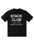 Stack Club Cash Flow Heavyweight Tee - Black/Cream by Denim Exchange