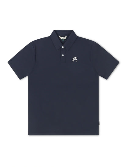 Malbon Fairway Polo - Navy by Denim Exchange