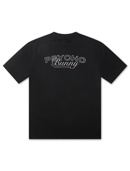 Psycho Bunny Enzo Back Graphic Tee - Black by Denim Exchange