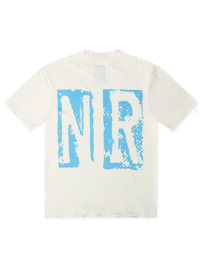 November Reign Everything I Love Hand Shredded Tee - White by Denim Exchange