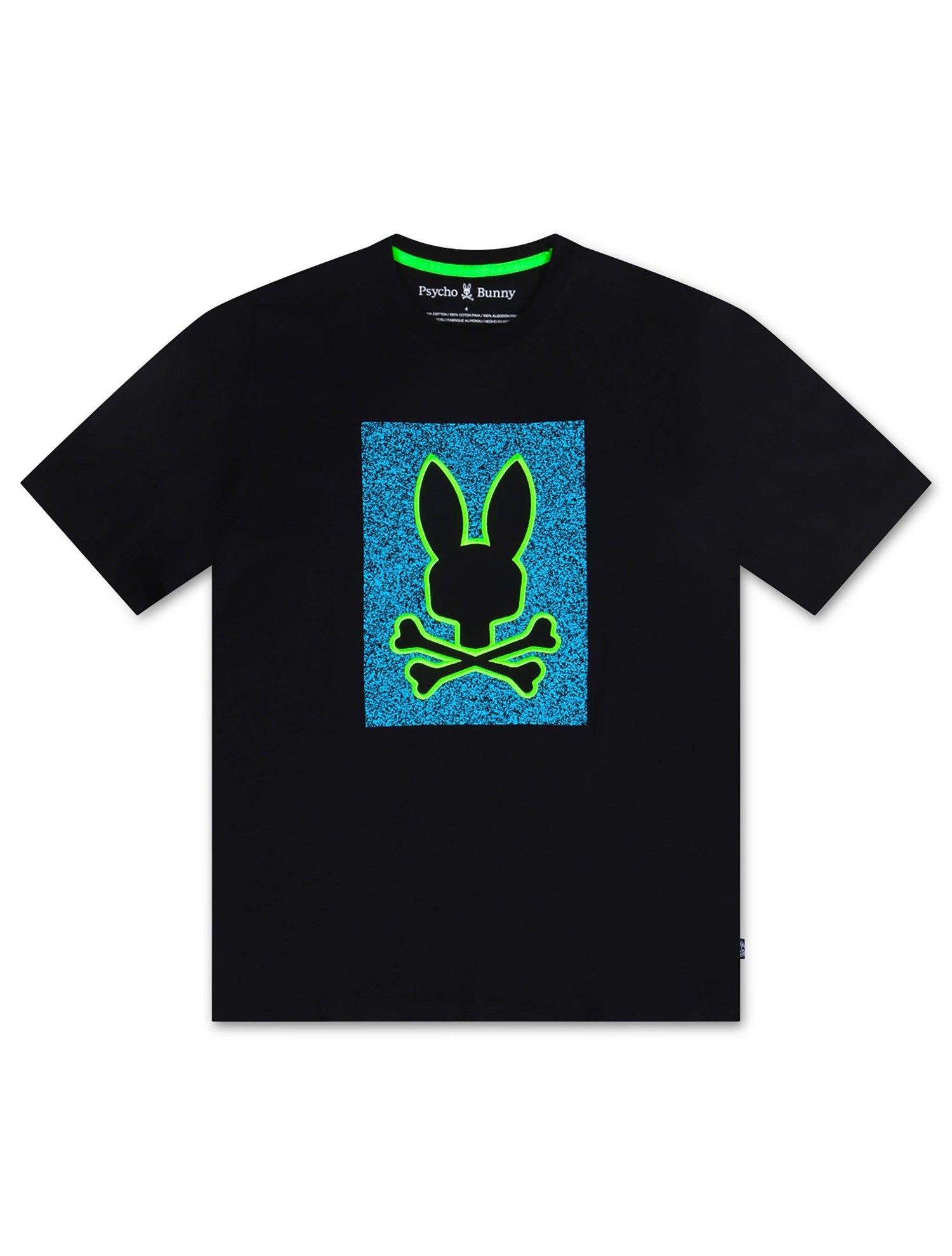 Psycho Bunny Livingston Graphic Tee - Black by Denim Exchange