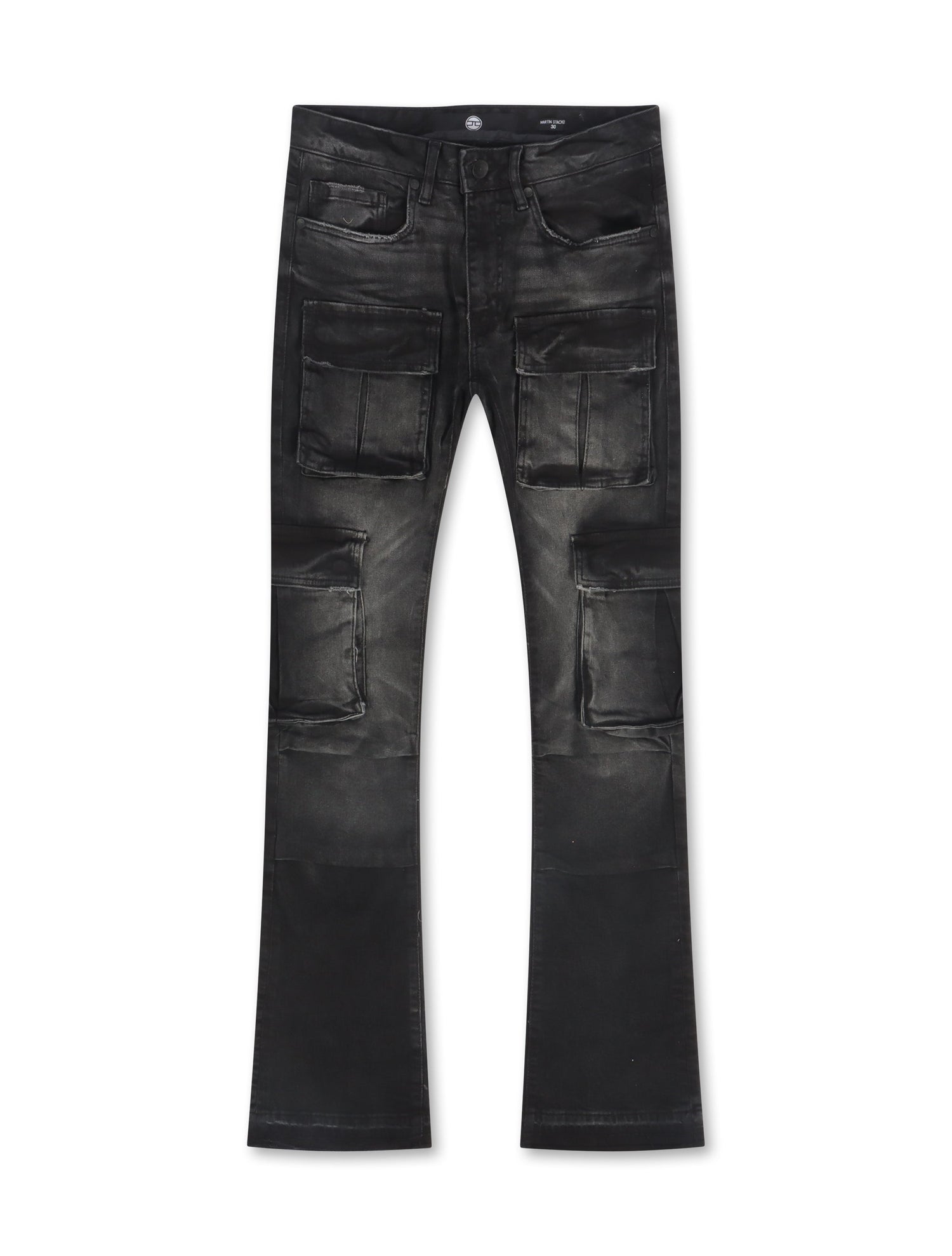 Jordan Craig Cargo Stacked Jean - Black by Denim Exchange