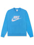 Nike Mens Club Fleece Crewneck - Photo Blue by Denim Exchange