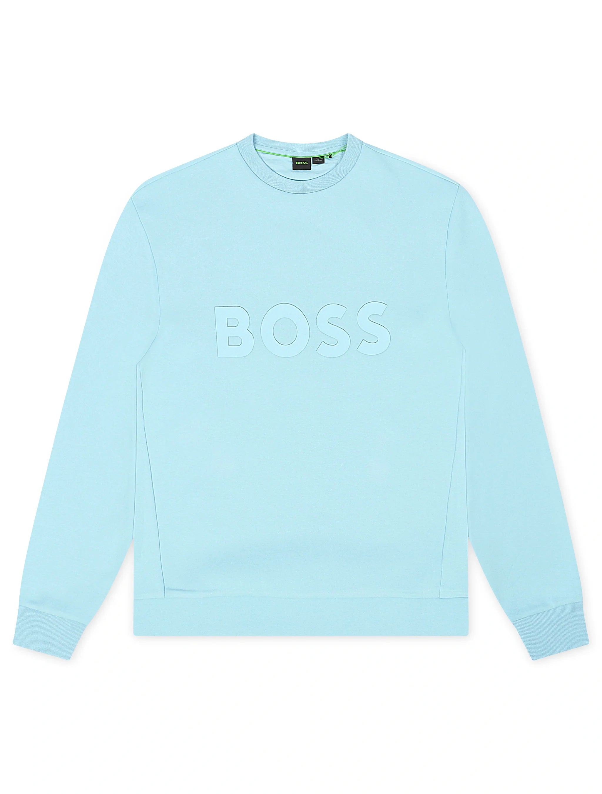 Boss Green Salbo Crewneck - Light Blue by Denim Exchange