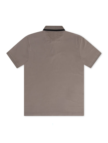 Boss Green Pio Badge Polo - Brown by Denim Exchange