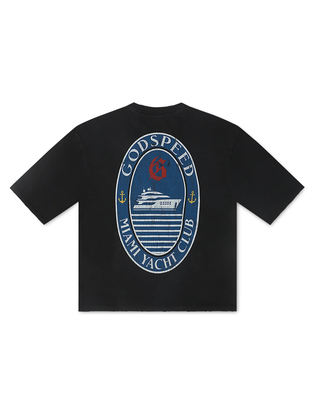 Godspeed GMYC Wave Runner Boxy Tee - Black by Denim Exchange