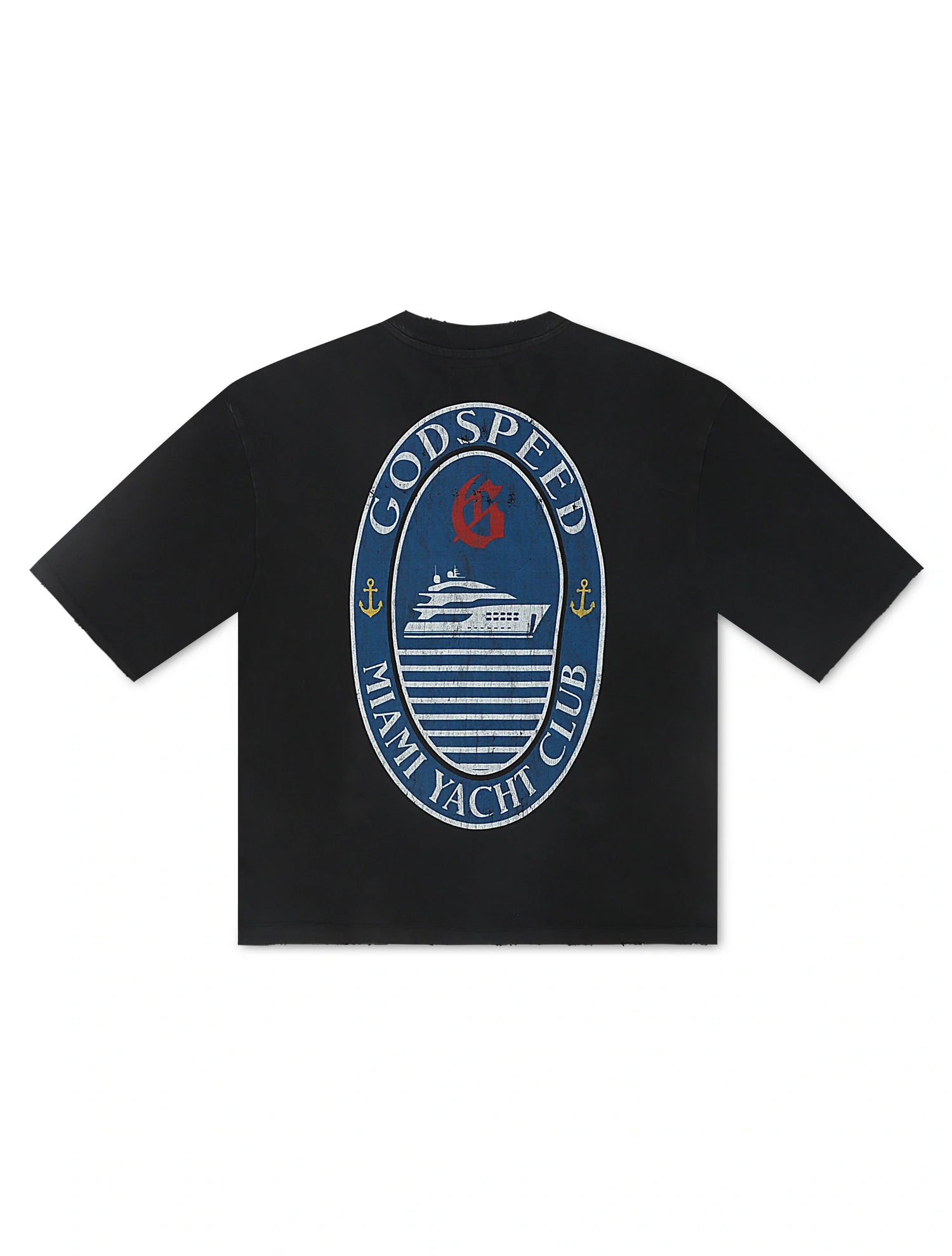 Godspeed GMYC Wave Runner Boxy Tee - Black by Denim Exchange