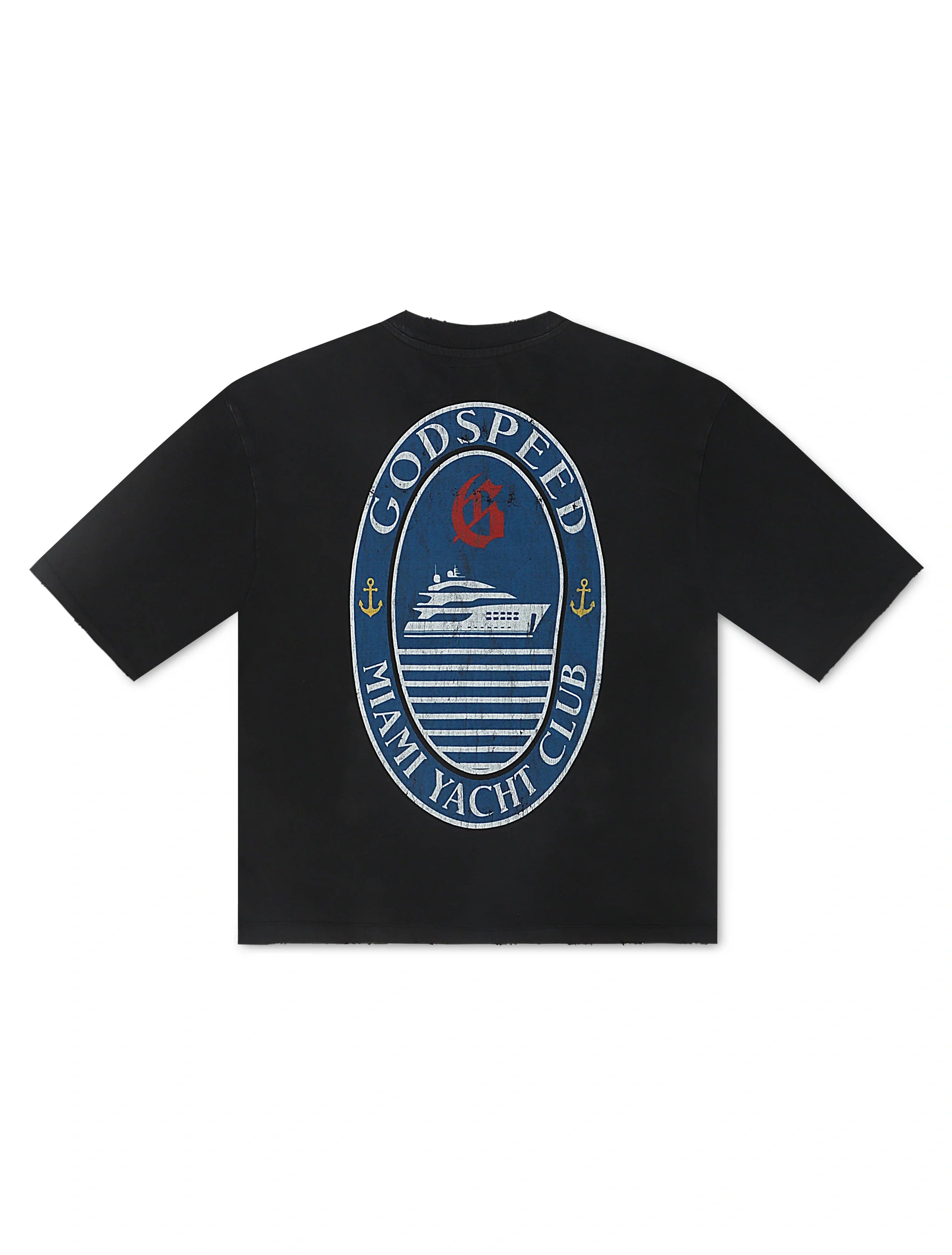 Godspeed GMYC Wave Runner Boxy Tee - Black by Denim Exchange