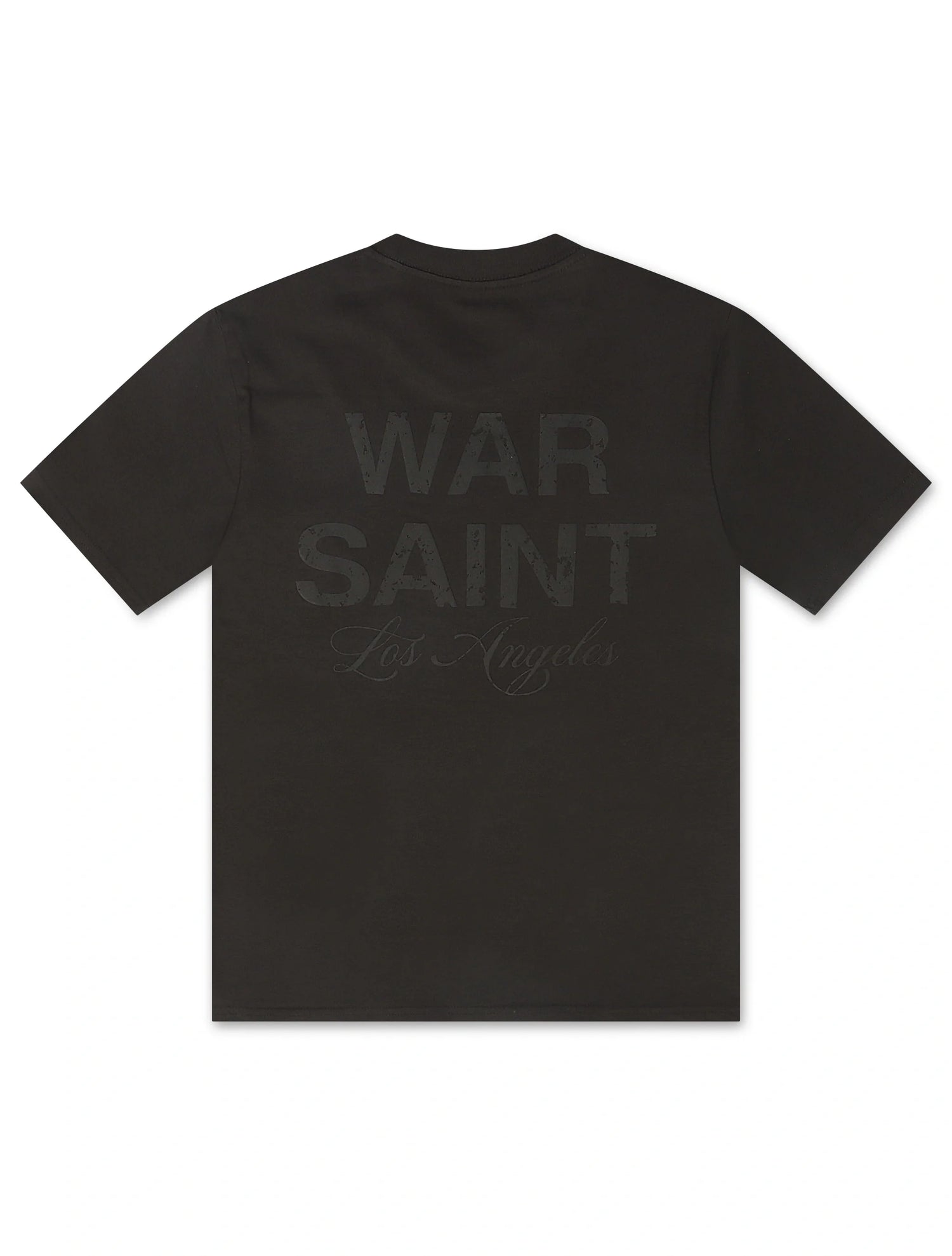 Warsaint LA Script Tee - Charcoal/Black