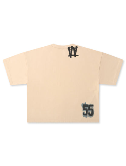 Valabasas NO.5 Boxy Oversized Tee - Beige by Denim Exchange