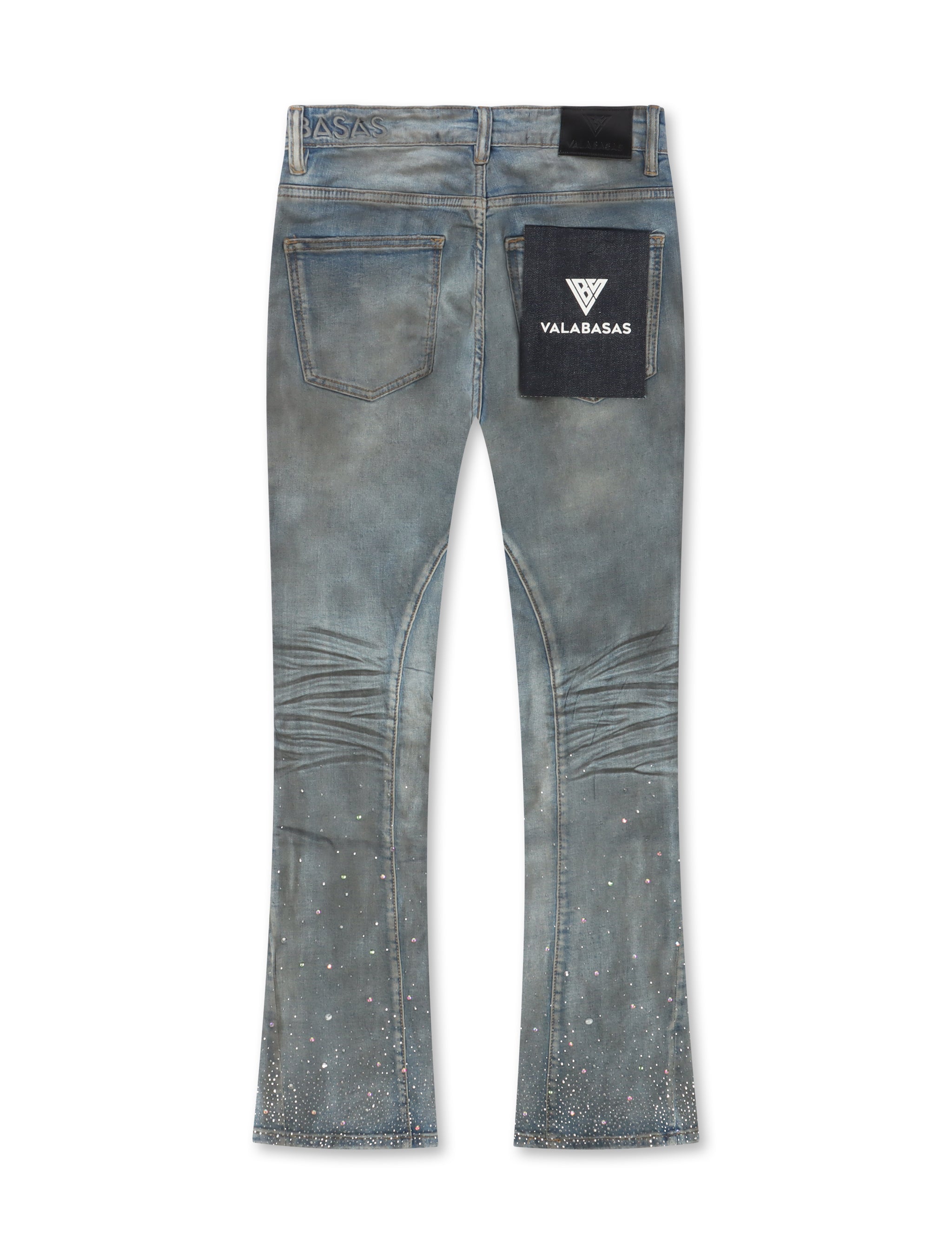 Valabasas Astonish Stacked Jeans - Dirty Blue by Denim Exchange