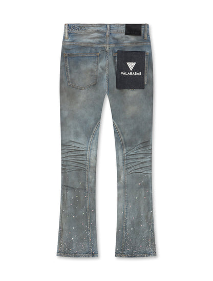 Valabasas Astonish Stacked Jeans - Dirty Blue by Denim Exchange