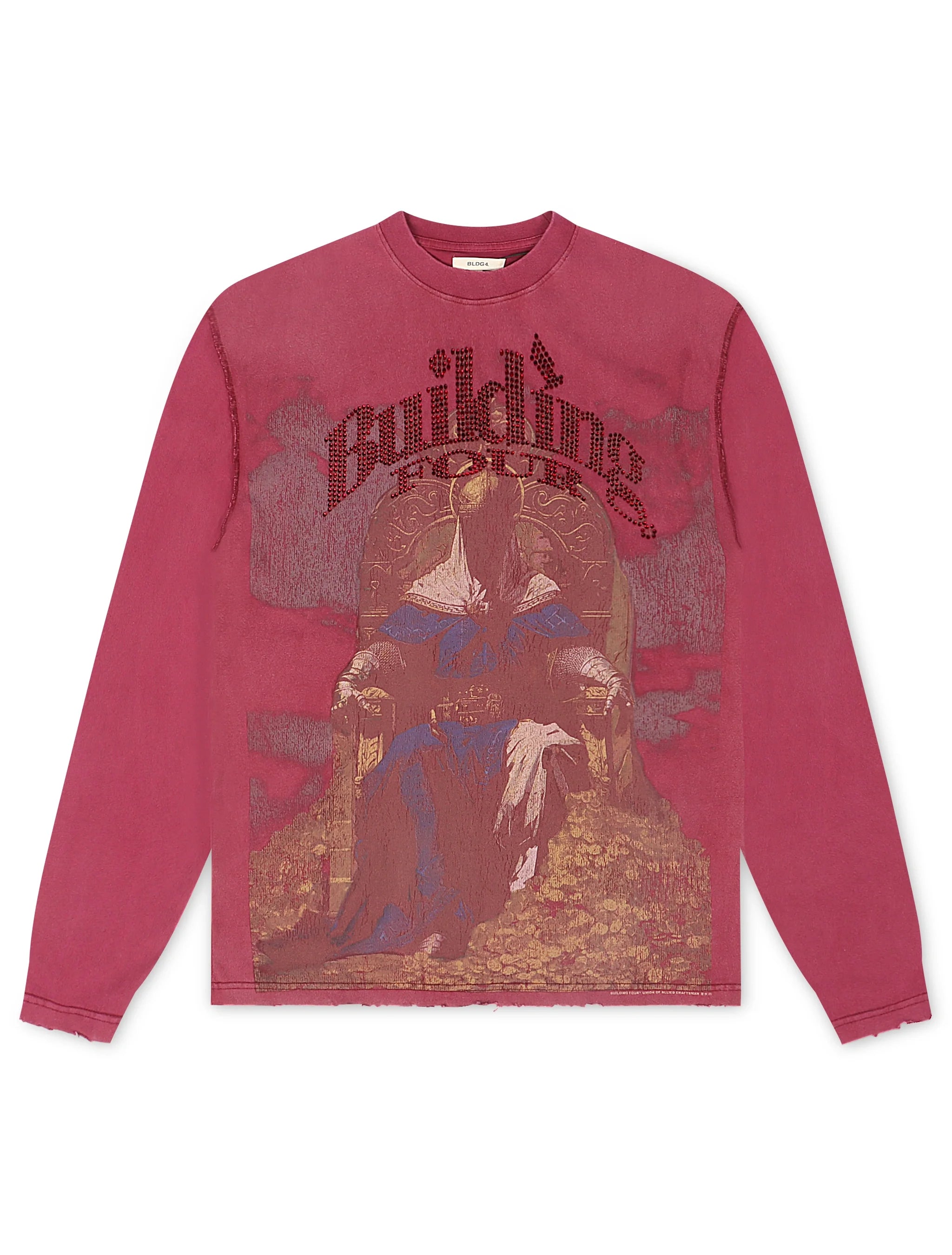 BLDG4 Golden Rule Knit Long Sleeve - Wine by Denim Exchange