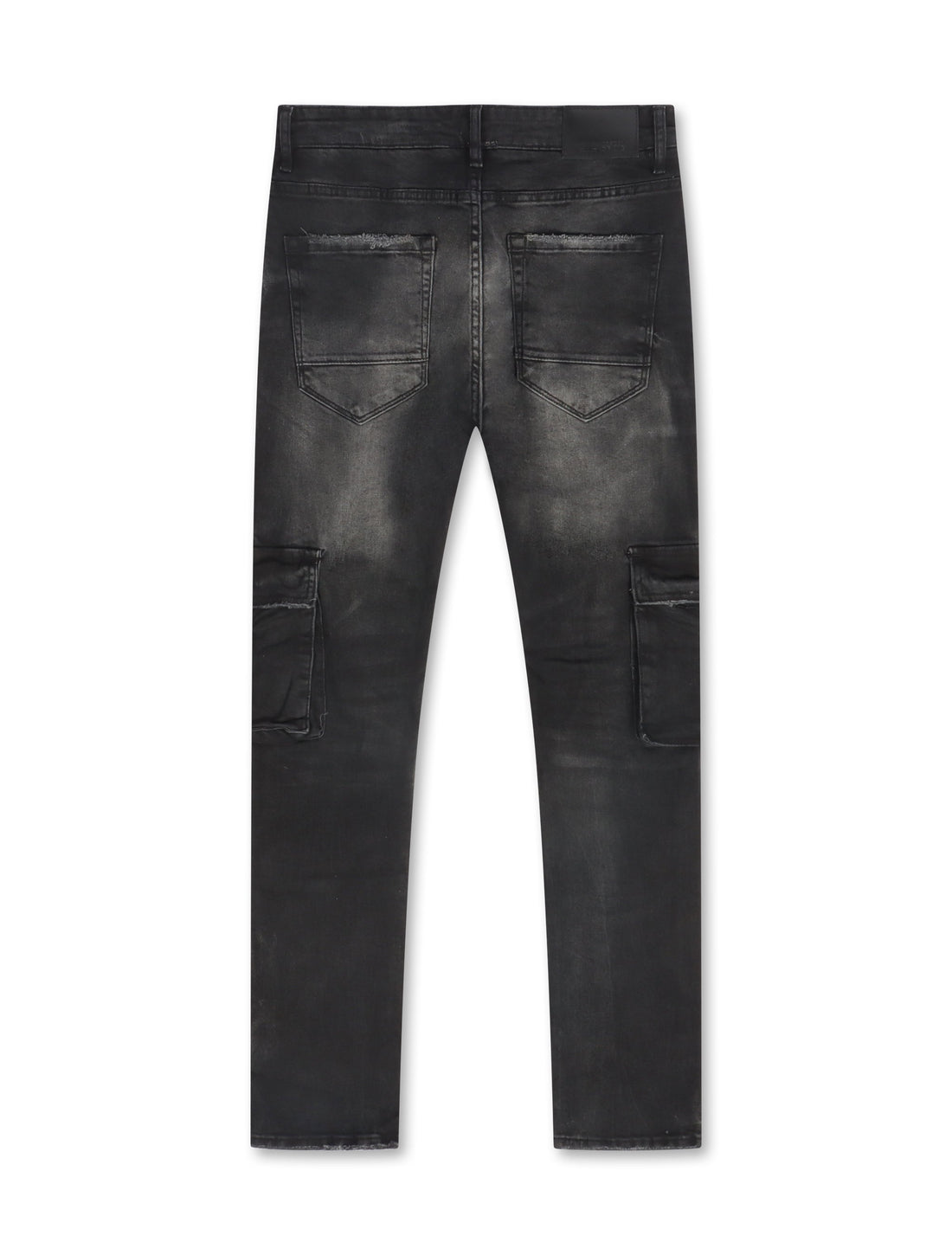 Jordan Craig Sean Cargo Jeans - Black Shadow by Denim Exchange