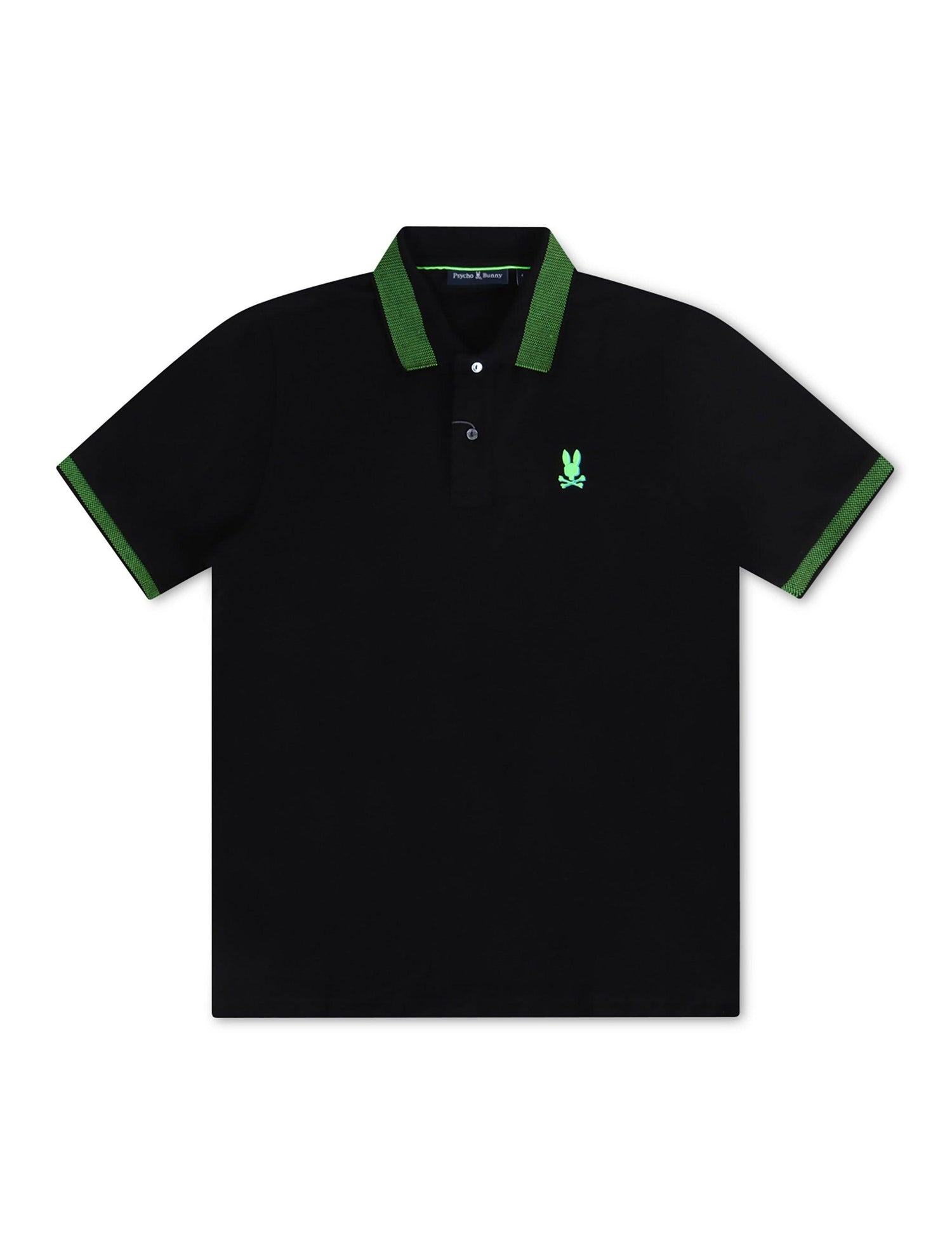 Psycho Bunny Montebello Pique Polo - Black by Denim Exchange
