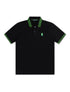 Psycho Bunny Montebello Pique Polo - Black by Denim Exchange