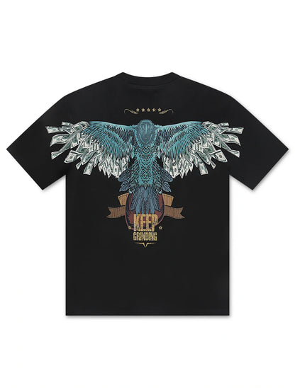 Roku Studio Fly High Boxy Tee - Black by Denim Exchange
