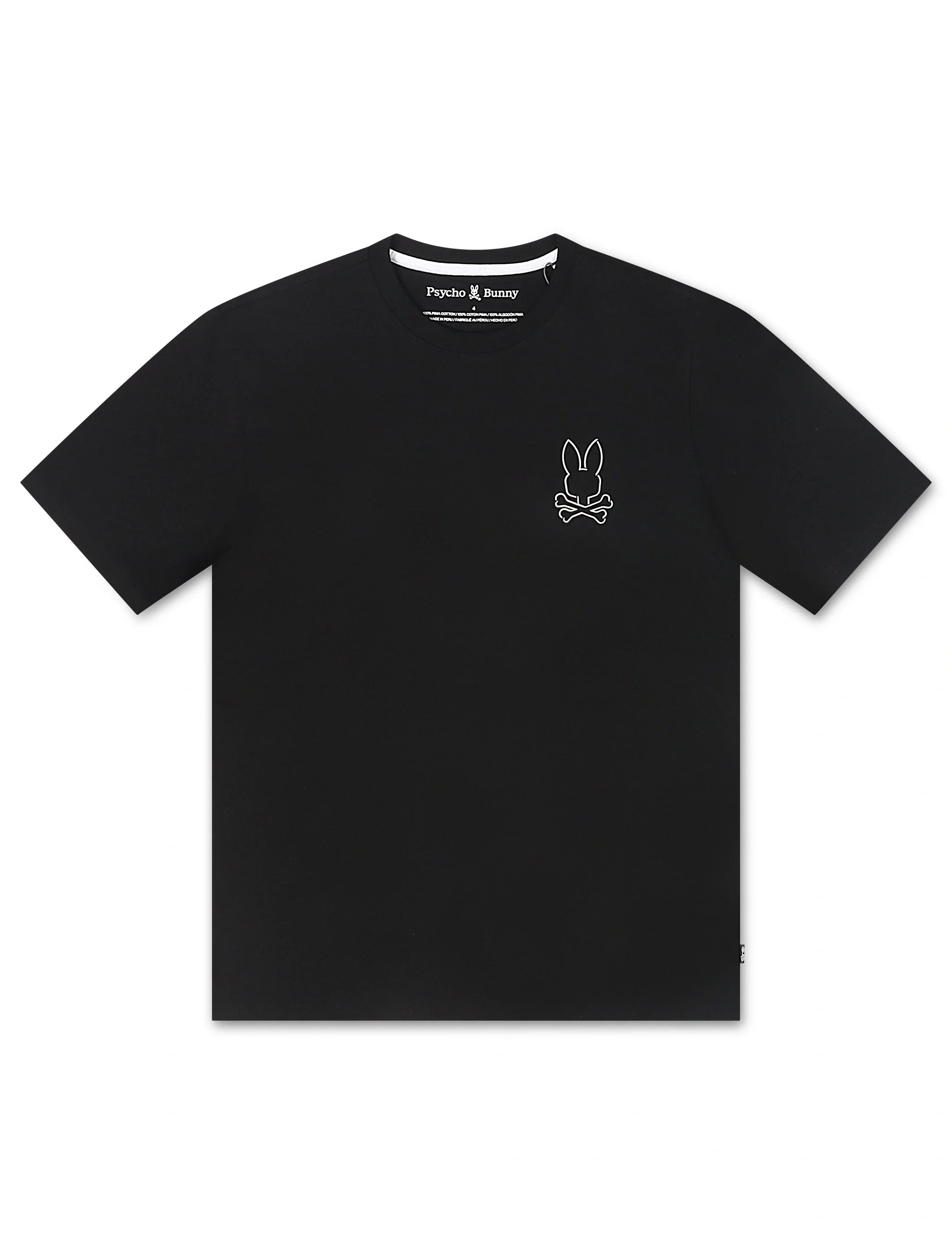 Psycho Bunny Hamilton Embroidered Tee - Black by Denim Exchange