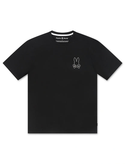 Psycho Bunny Hamilton Embroidered Tee - Black by Denim Exchange