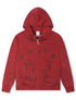 Revenge Tattoo Zip Jacket - Red/Black by Denim Exchange