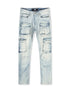 Jordan Craig Sean Cargo Jeans - Iced White by Denim Exchange