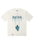 November Reign Storm Hand Shredded Tee - White by Denim Exchange