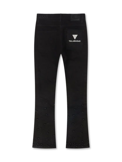 Valabasas Sheam Stacked Denim Jean - Black by Denim Exchange