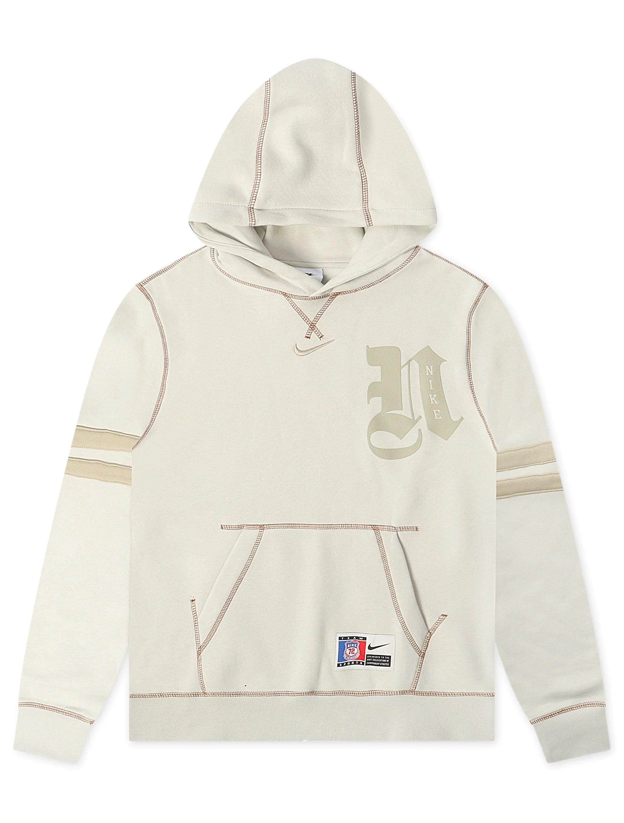 Nike Mens Nike Club Next Up Hoodie - Light Bone by Denim Exchange