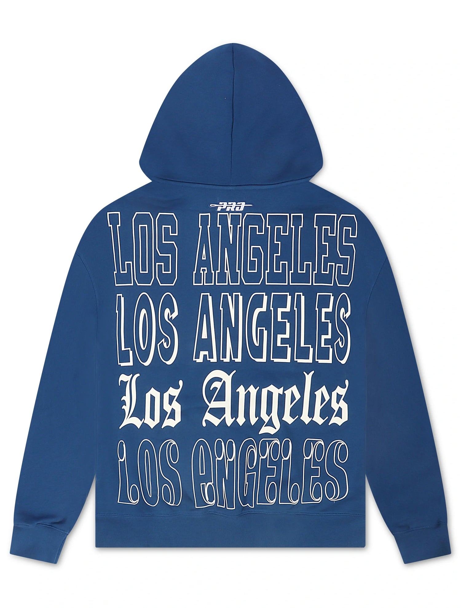 Pro Standard Dodgers Stacked Los Angeles Hoodie - Dark Blue by Denim Exchange