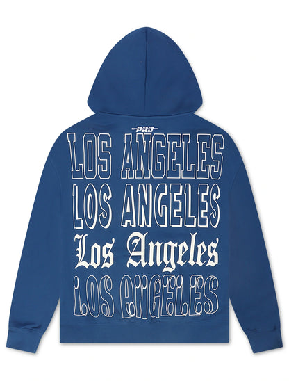 Pro Standard Dodgers Stacked Los Angeles Hoodie - Dark Blue by Denim Exchange