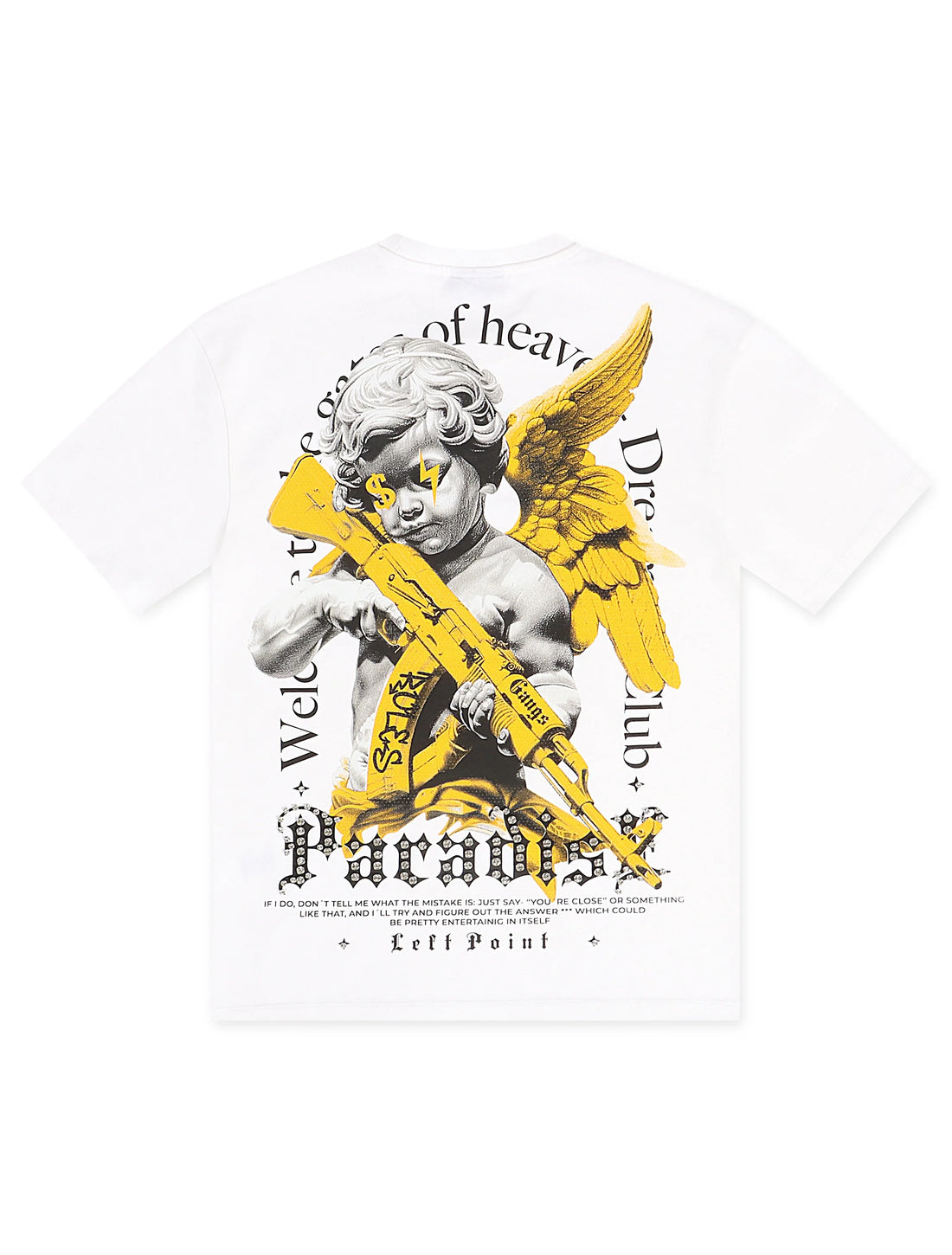 Left Point Paradise Tee - White by Denim Exchange