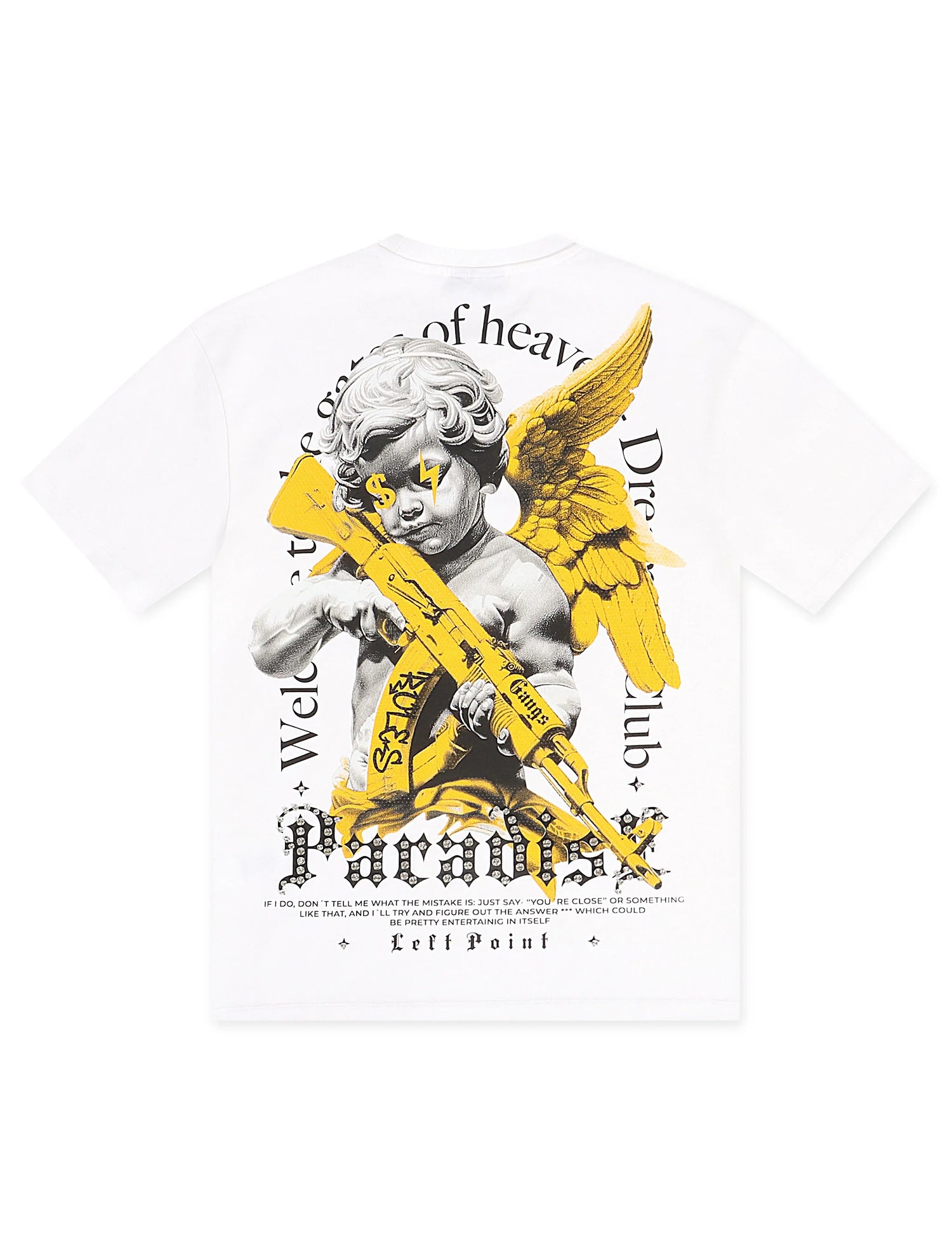 Left Point Paradise Tee - White by Denim Exchange