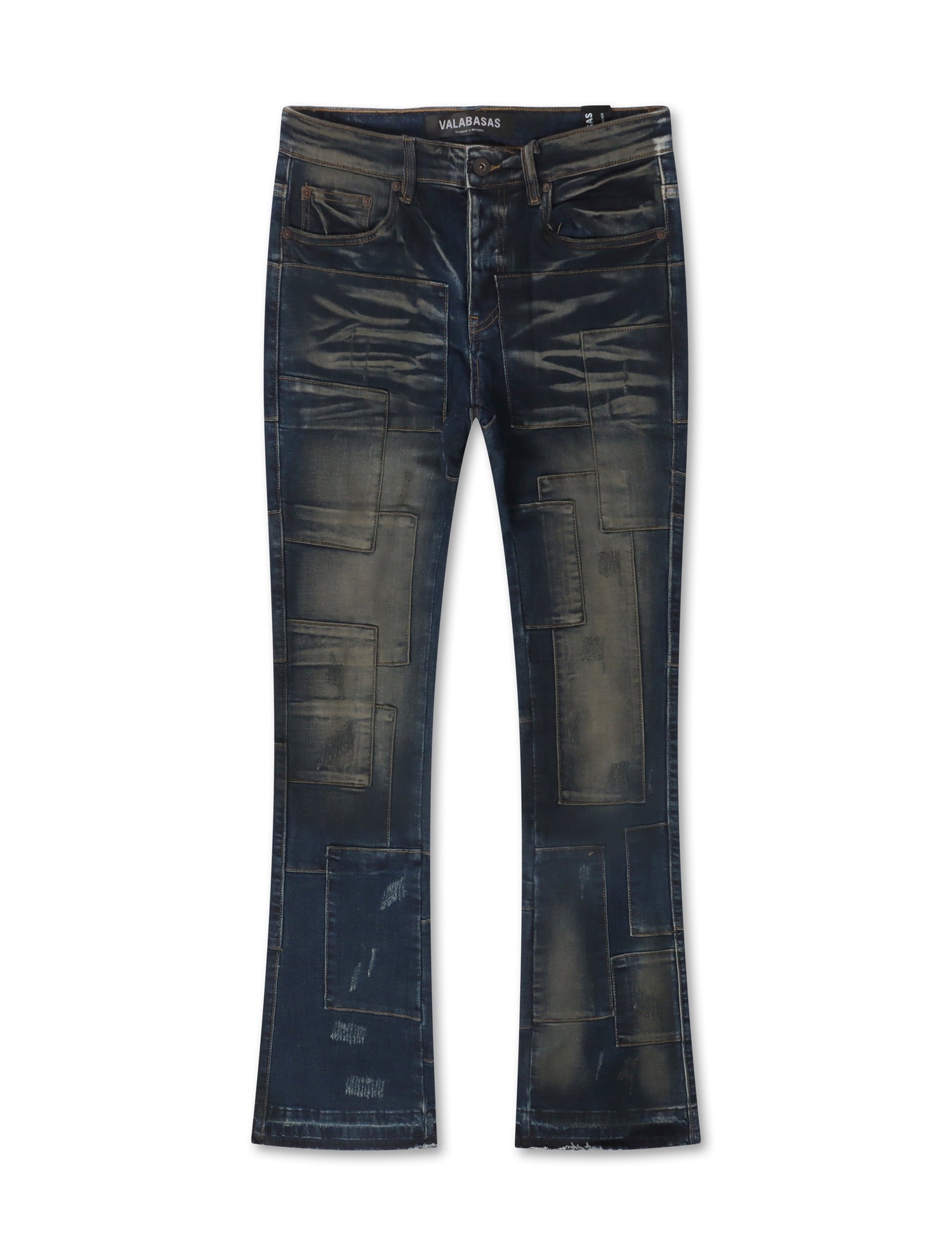 Valabasas Bricks Stacked Denim - Dirty Blue by Denim Exchange