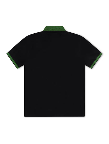 Psycho Bunny Montebello Pique Polo - Black by Denim Exchange