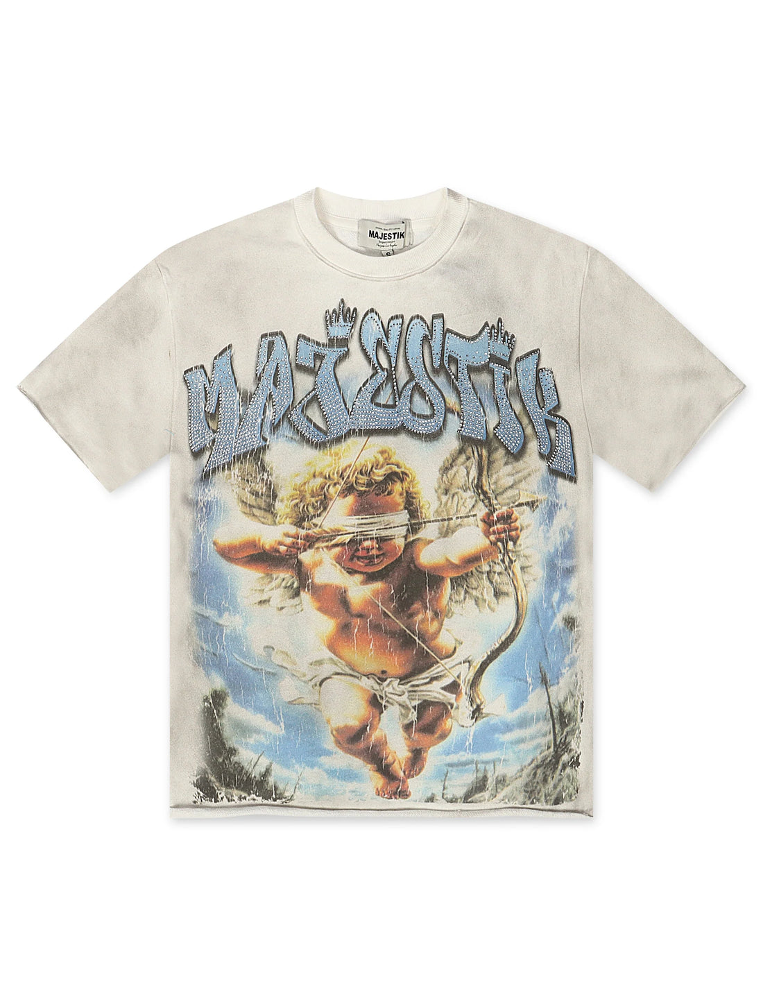 Majestik Baby Angel French Terry Tee - Off White by Denim Exchange