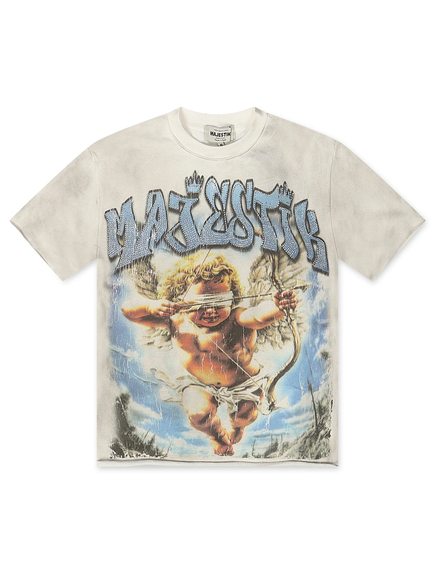 Majestik Baby Angel French Terry Tee - Off White by Denim Exchange