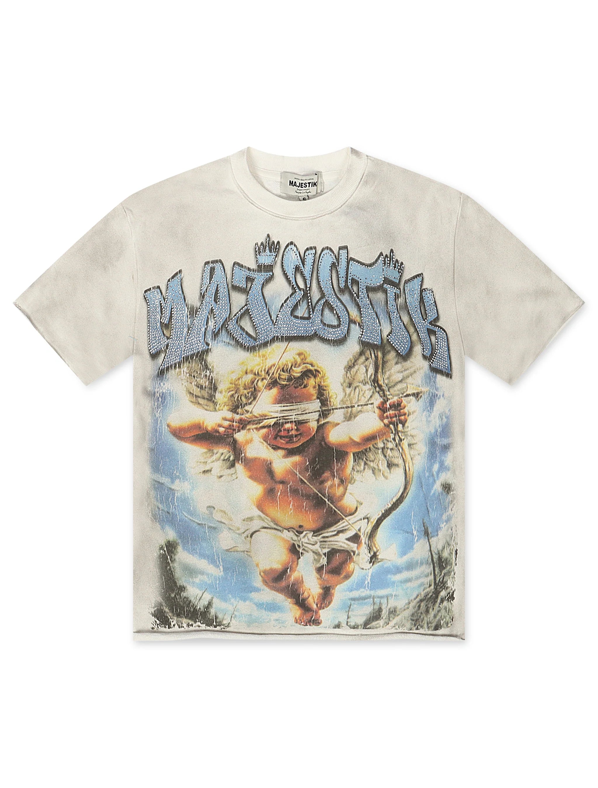 Majestik Baby Angel French Terry Tee - Off White by Denim Exchange