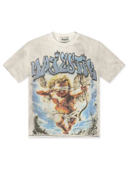 Majestik Baby Angel French Terry Tee - Off White by Denim Exchange