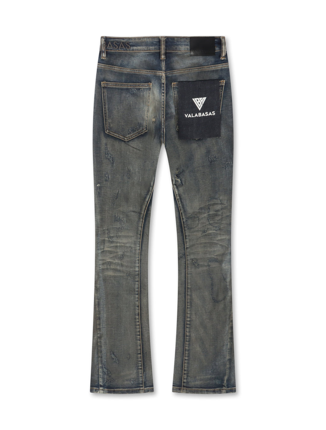 Valabasas Bald Stacked Jeans - Vintage Blue by Denim Exchange