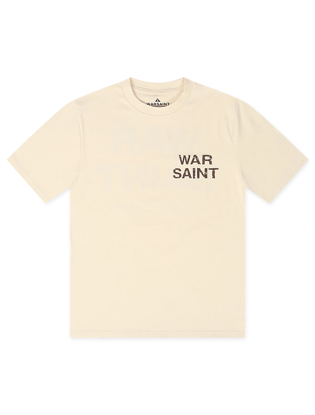 Warsaint LA Script Tee - Ecru/Brown