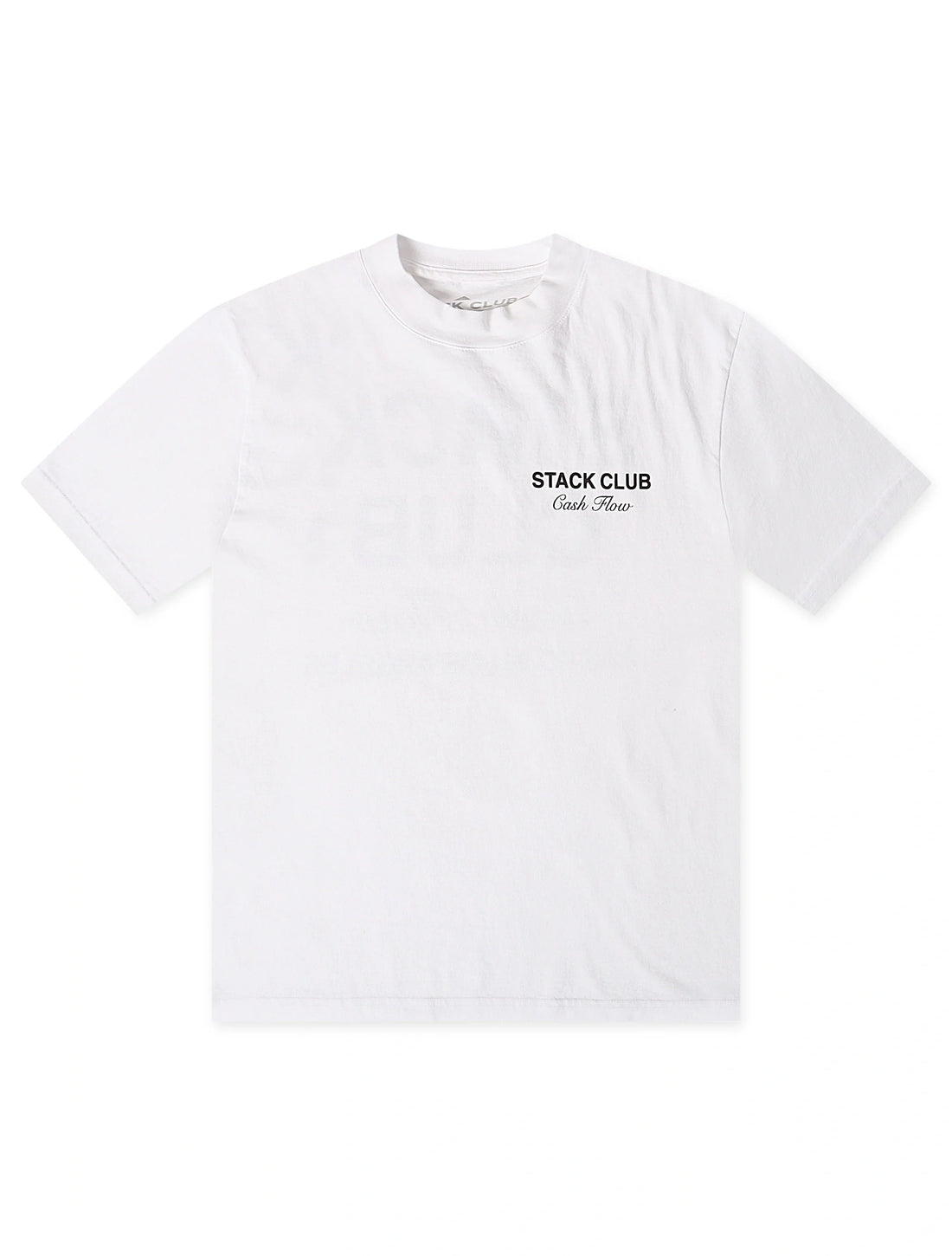 Stack Club Cash Flow Heavyweight Tee - White/Black by Denim Exchange
