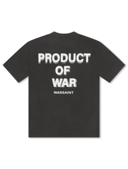 Warsaint Product of War Tee - Washed Black by Denim Exchange